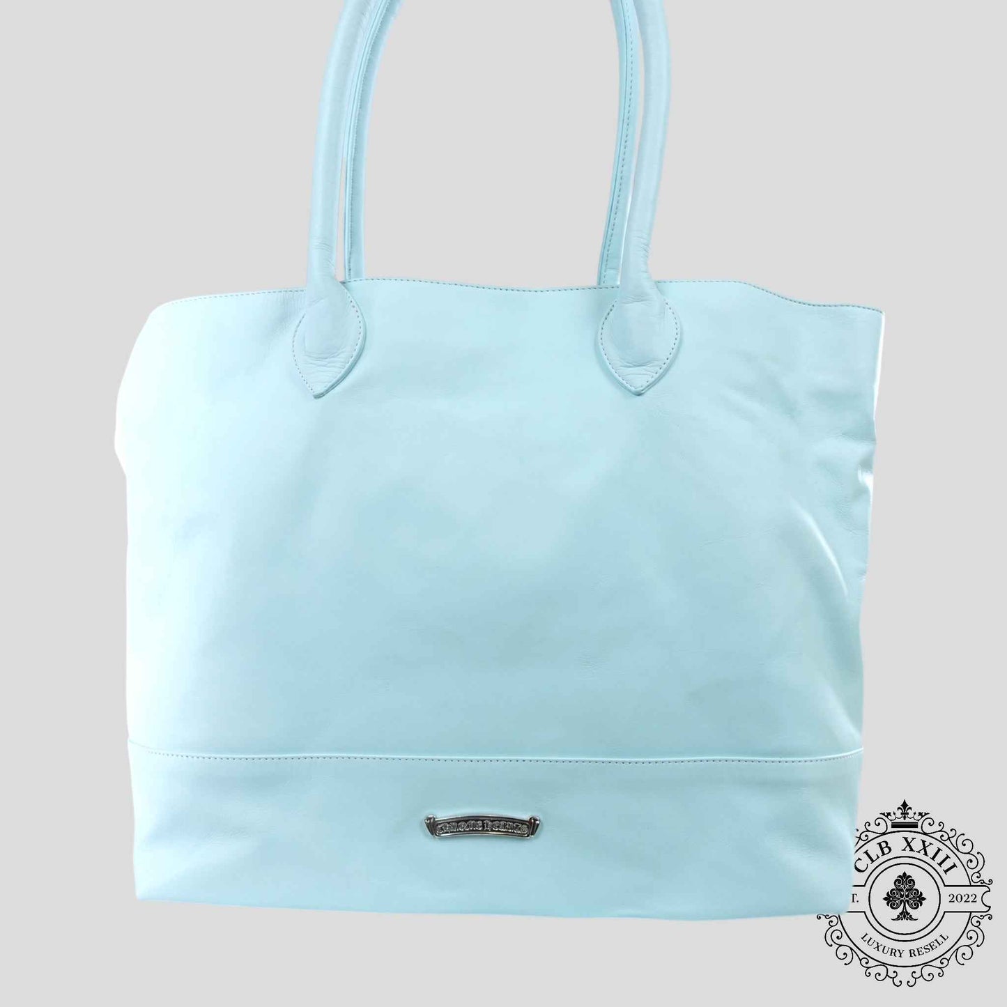 Chrome Hearts Star Patch Leather Tote Bag in Blue