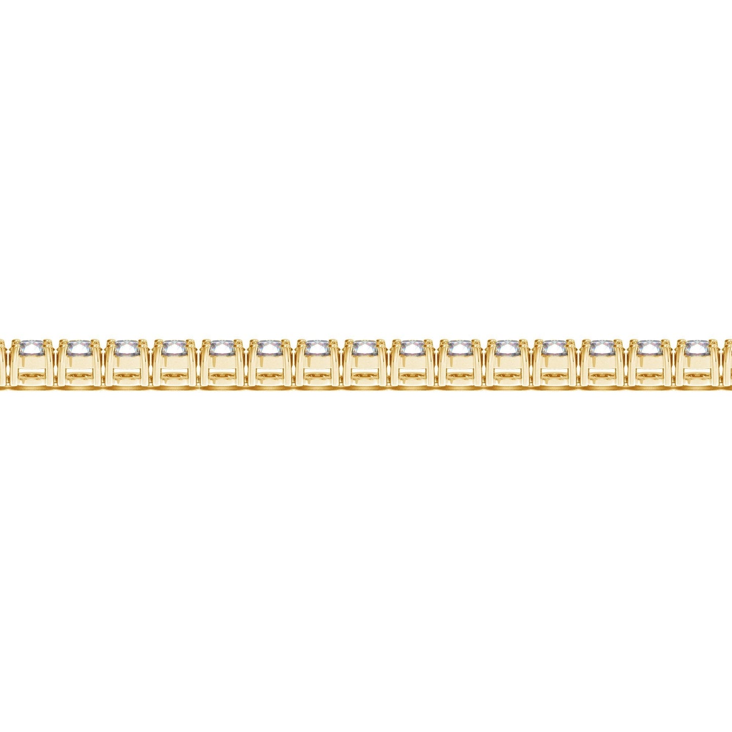 Lab Grown Round Diamond Tennis Bracelet in 14k Yellow Gold (10 cctw F/G VS2/SI1)