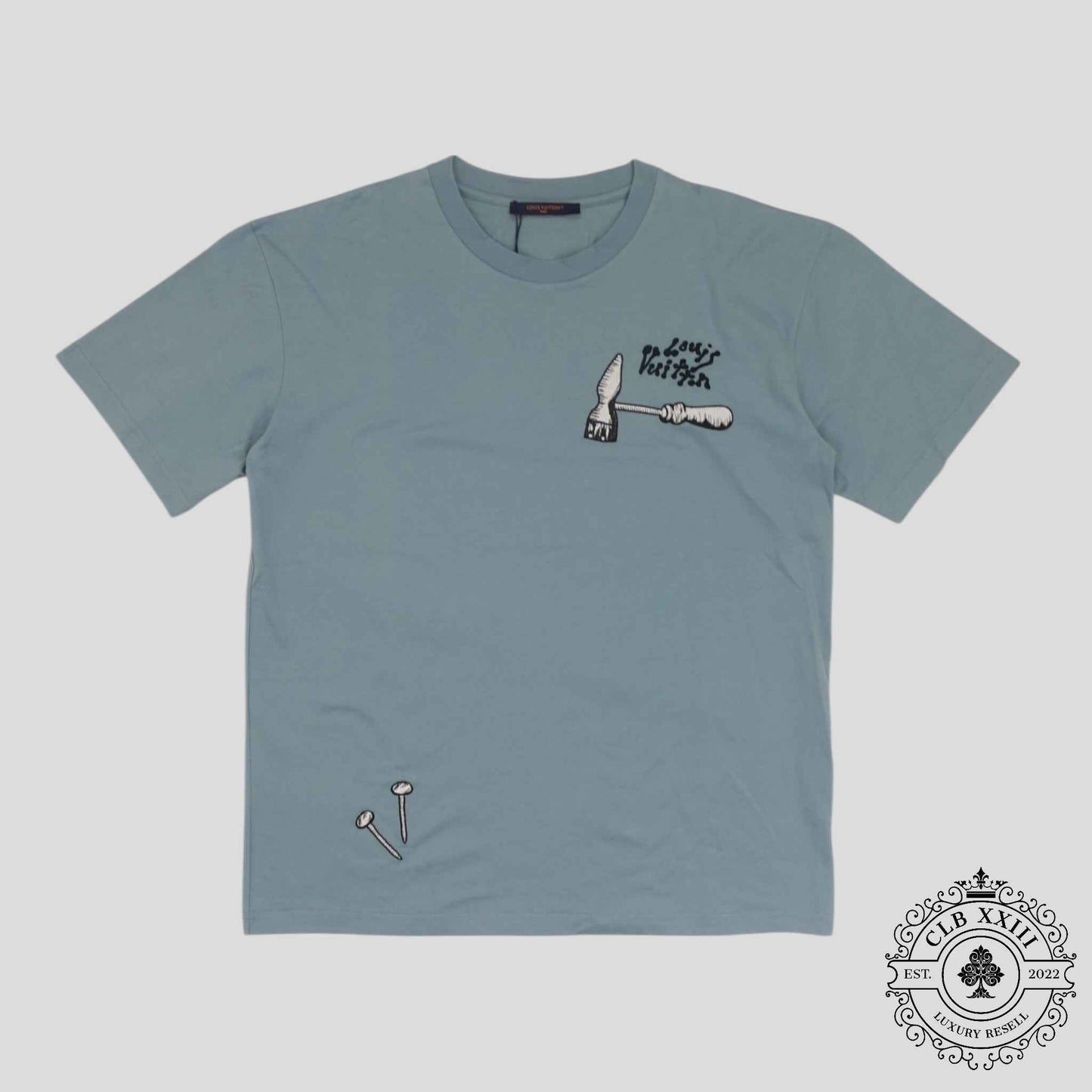 Louis Vuitton Multi Tool Embroidered Tee in Blue