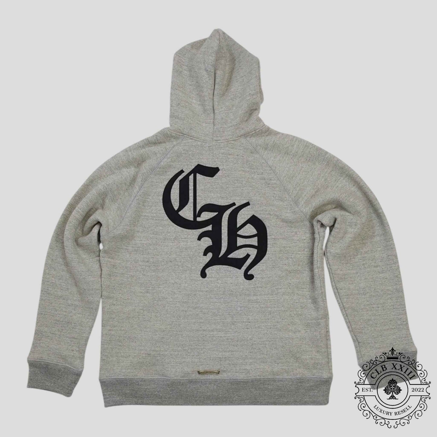 Chrome Hearts Cemetery Cross Seven-11 Hoodie in Grey