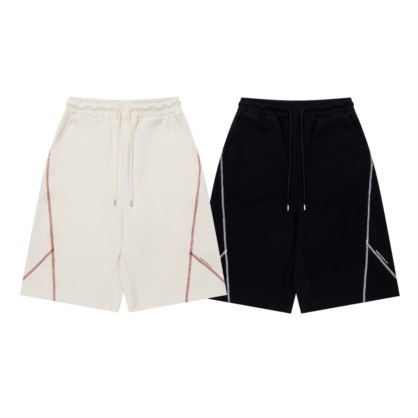 Hasselblad line spliced cropped pants