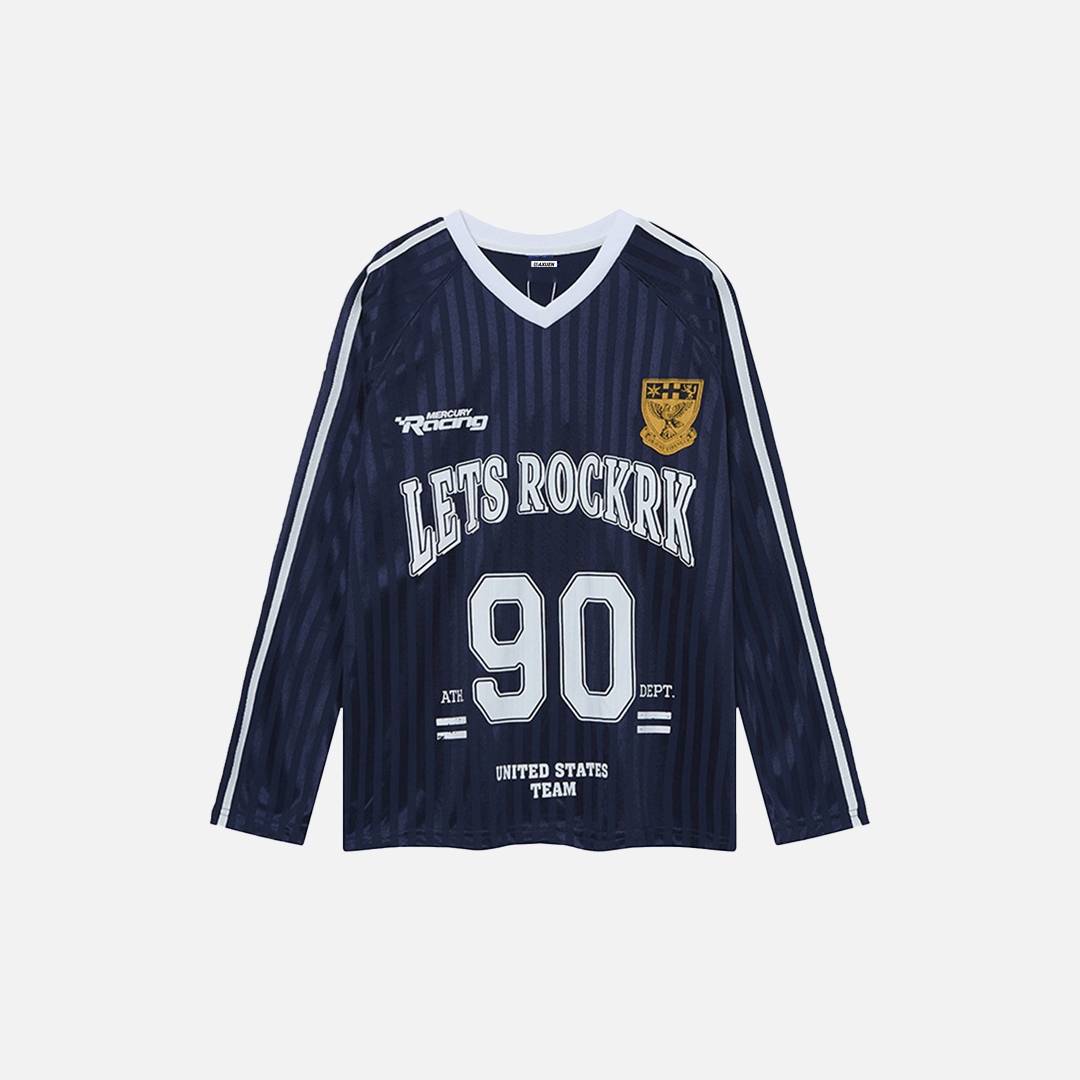 Y2K Stylish Letter Print Casual Long Sleeve T-Shirt - Luxuryurbanwear