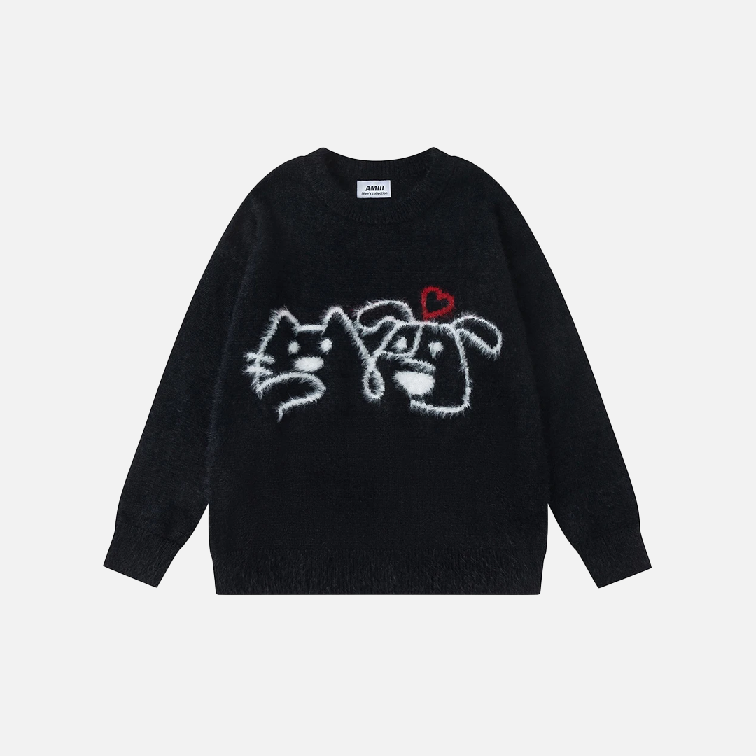 Breathable Oversized Loose Fit Knit Hip Hop Sweater - Luxuryurbanwear