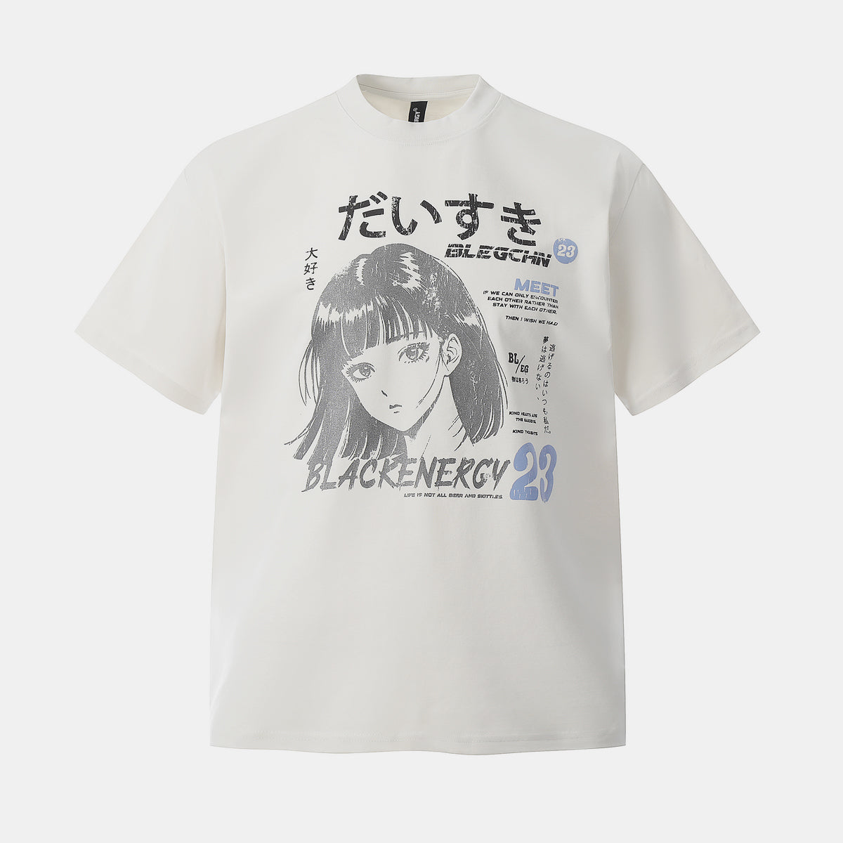 Anime Girl | Oversized T-shirt - Luxuryurbanwear
