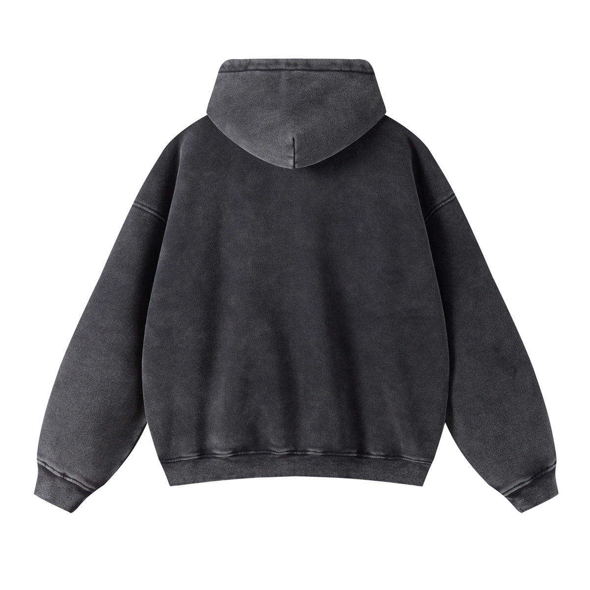 Retro Essence Vintage Washed Zip-Up Hoodie - Oversized | LuxuryUrbanwear - Luxuryurbanwear