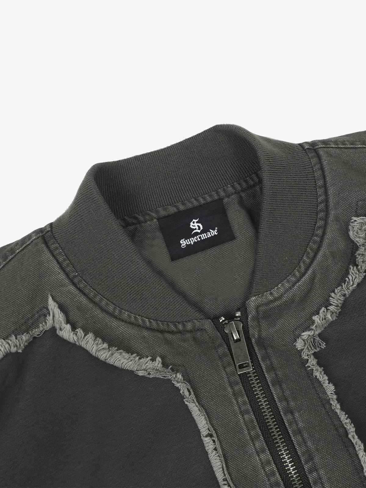 Raw Edge Deconstructed MA-1 Bomber Jacket