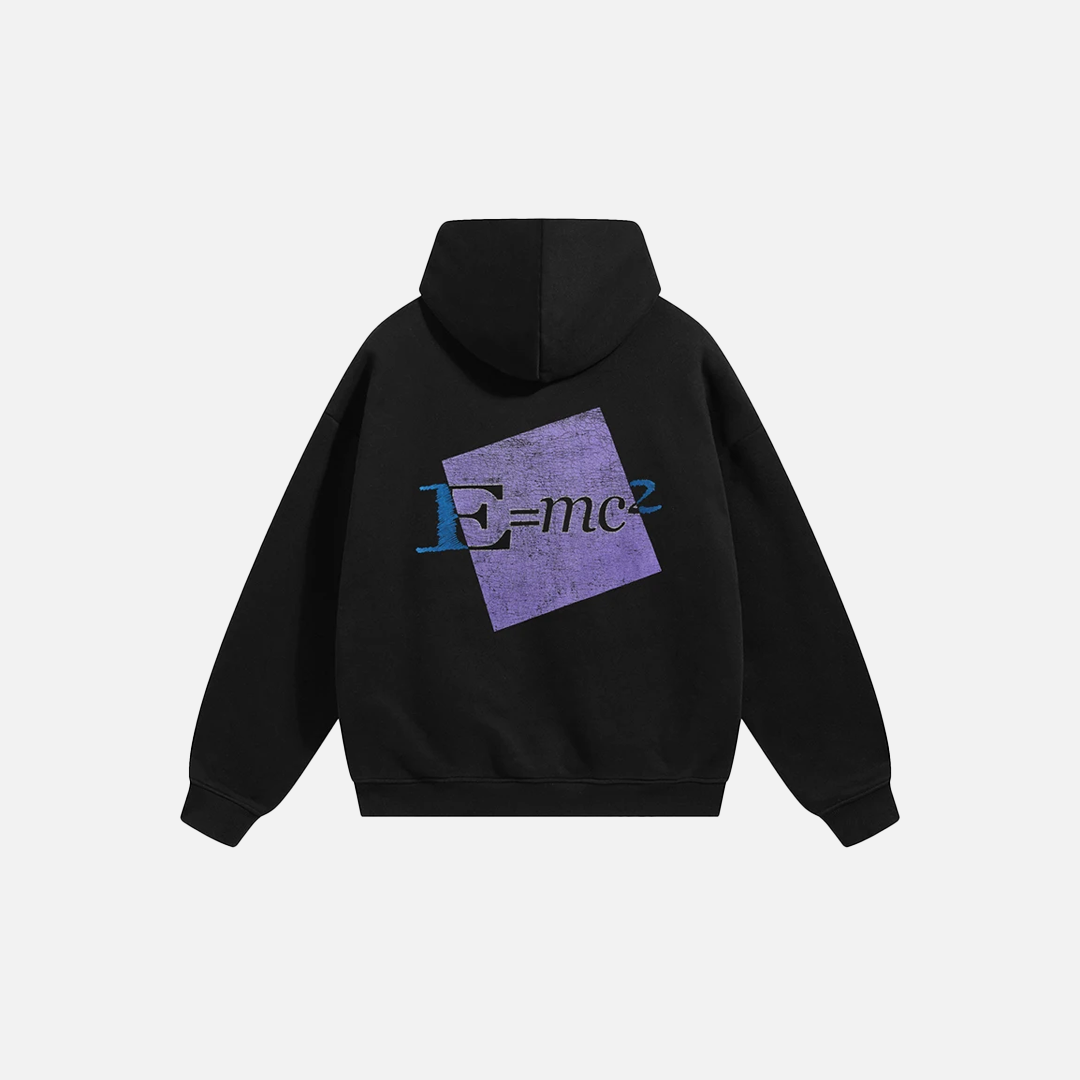 Eyanshtian Formula Graphic Print Hip Hop Hoodie - Luxuryurbanwear