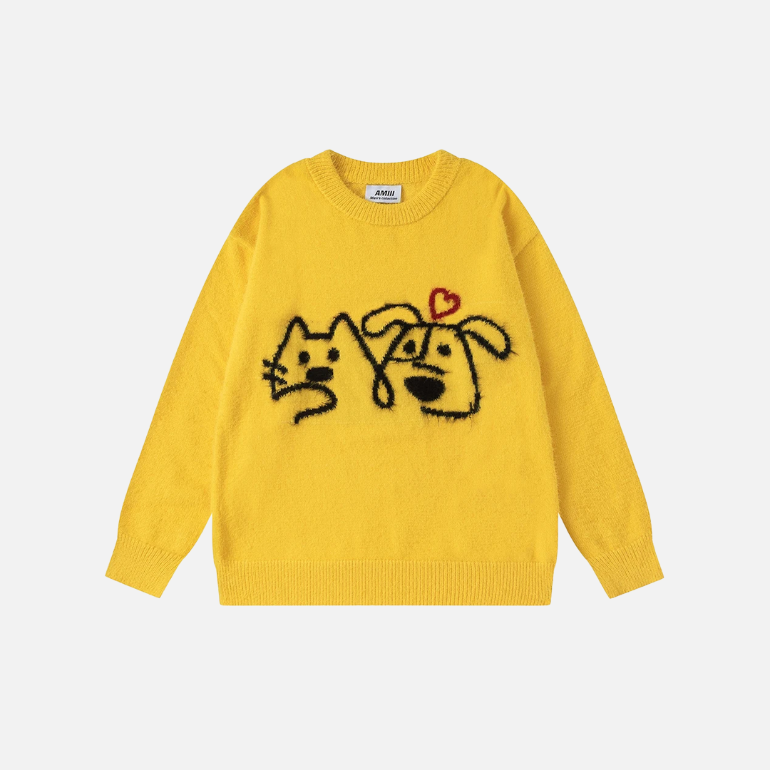 Breathable Oversized Loose Fit Knit Hip Hop Sweater - Luxuryurbanwear