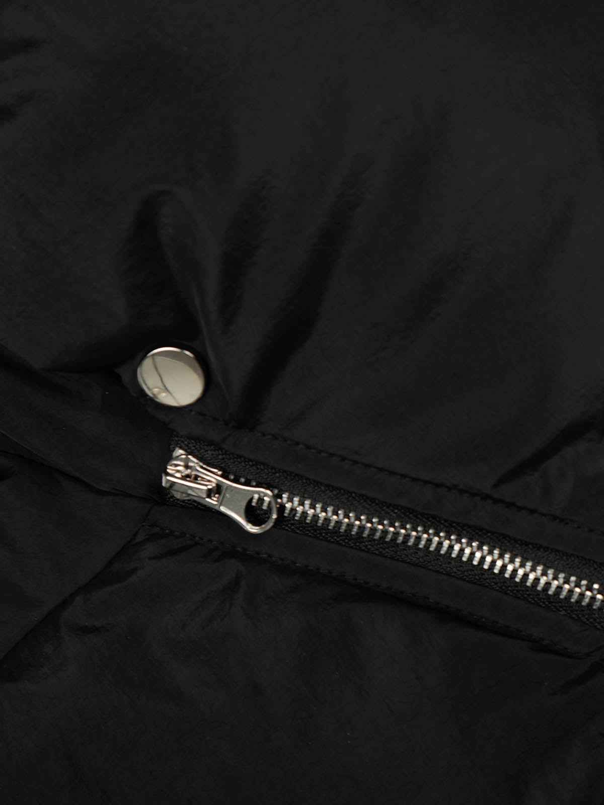 Vintage Asymmetric Zip High-Neck Puffer Jacket