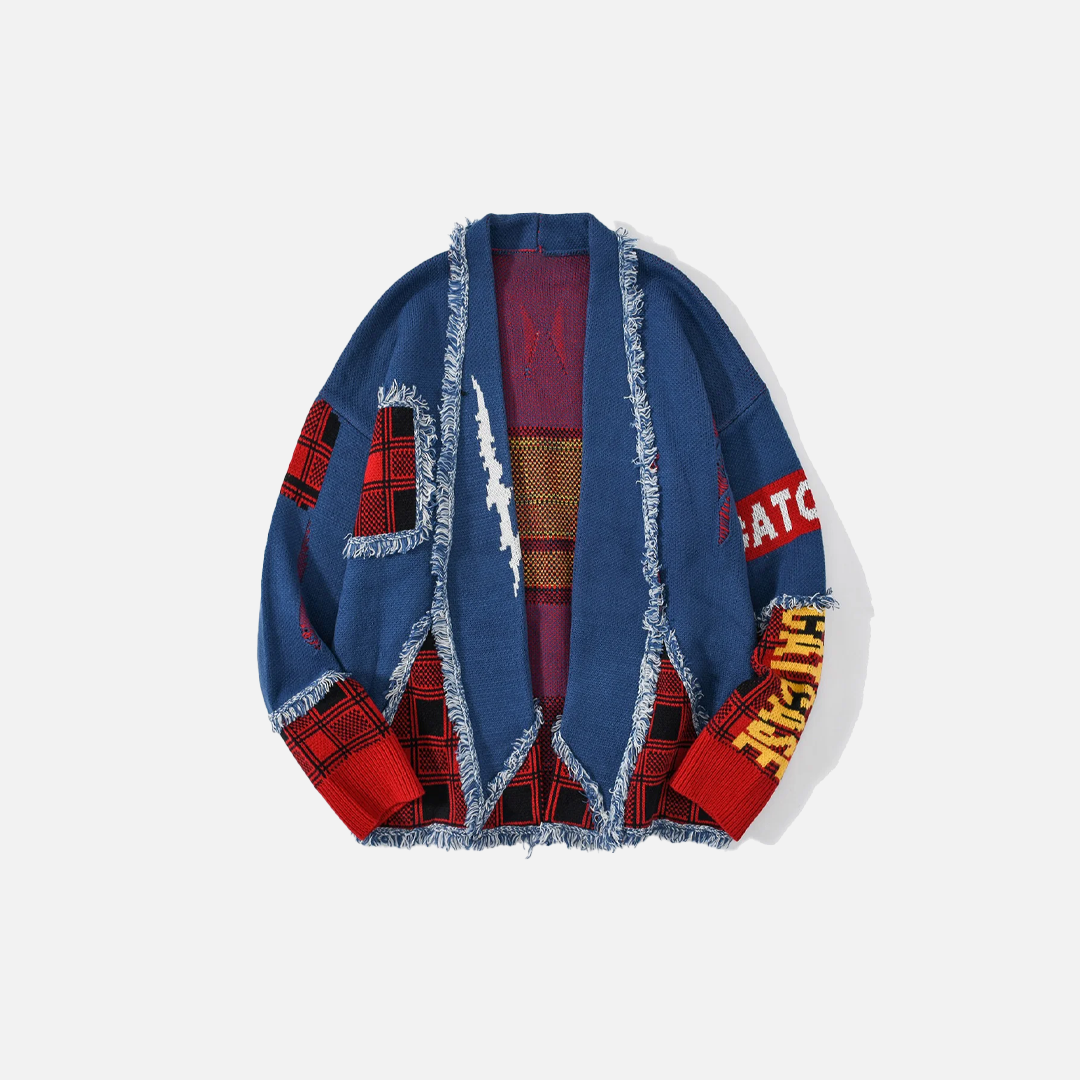 Oversized Vintage Relaxed Fit Knitted Cardigan - Luxuryurbanwear