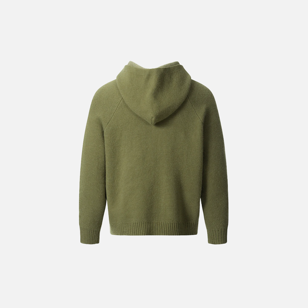 Winter Cozy Retro Jacquard Hooded knitted Sweatshirt - Luxuryurbanwear