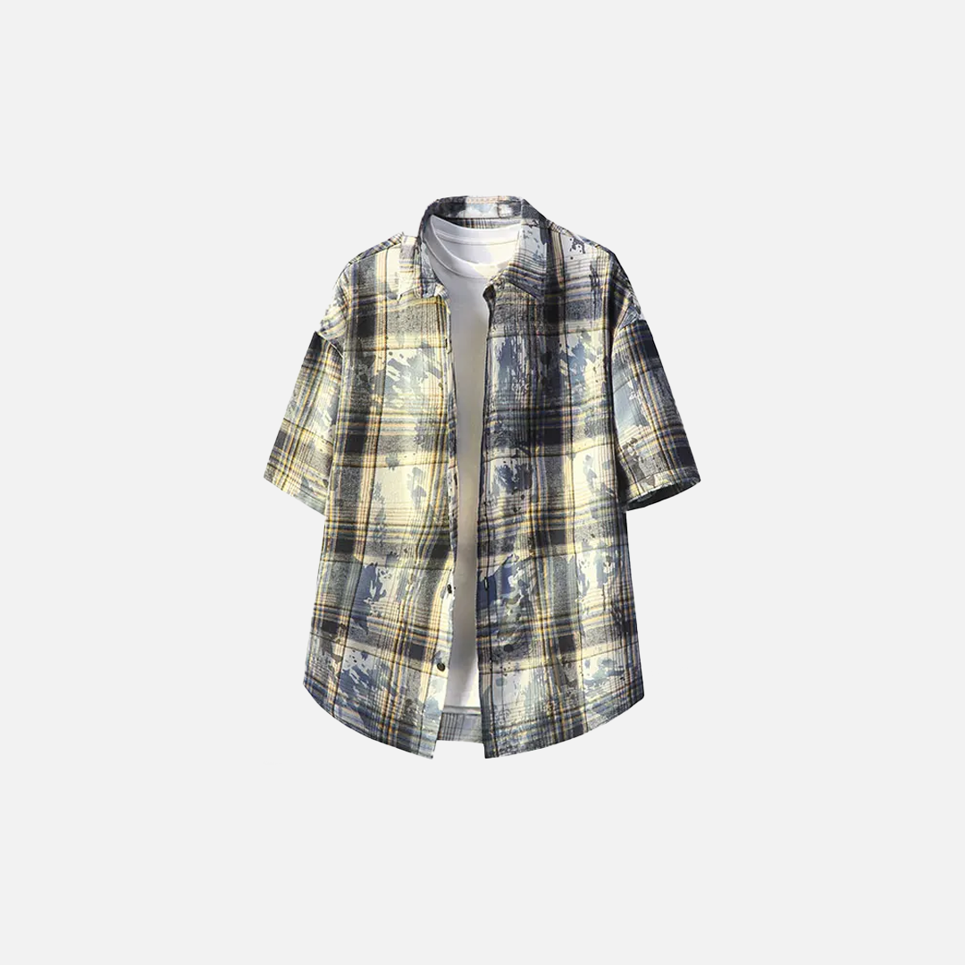 Streetwear Vibrant Tie Dye Short Sleeve Shirt - Luxuryurbanwear