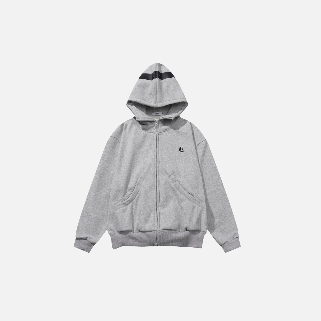Winter Cozy Fleece Zip-Up Hooded Cotton Sweatshirt - Luxuryurbanwear