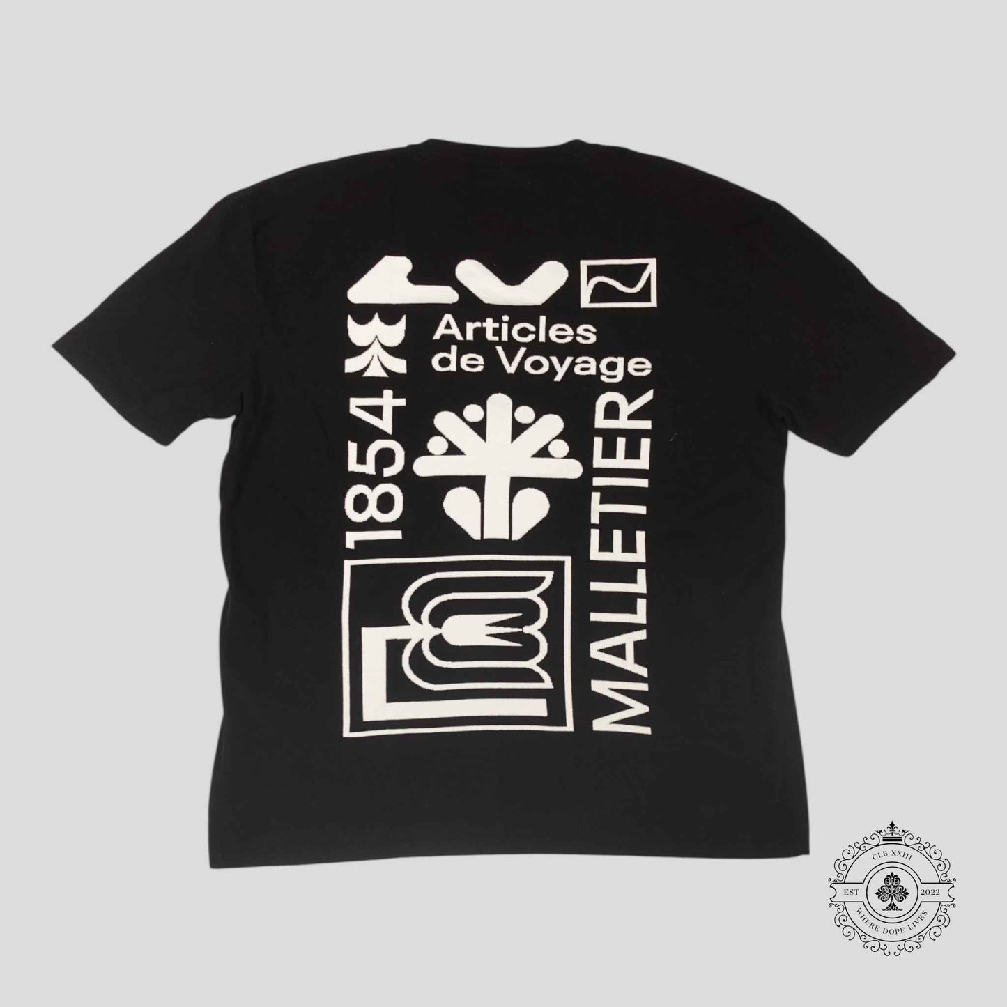 Louis Vuitton Intarsia Graphic Tee in Black