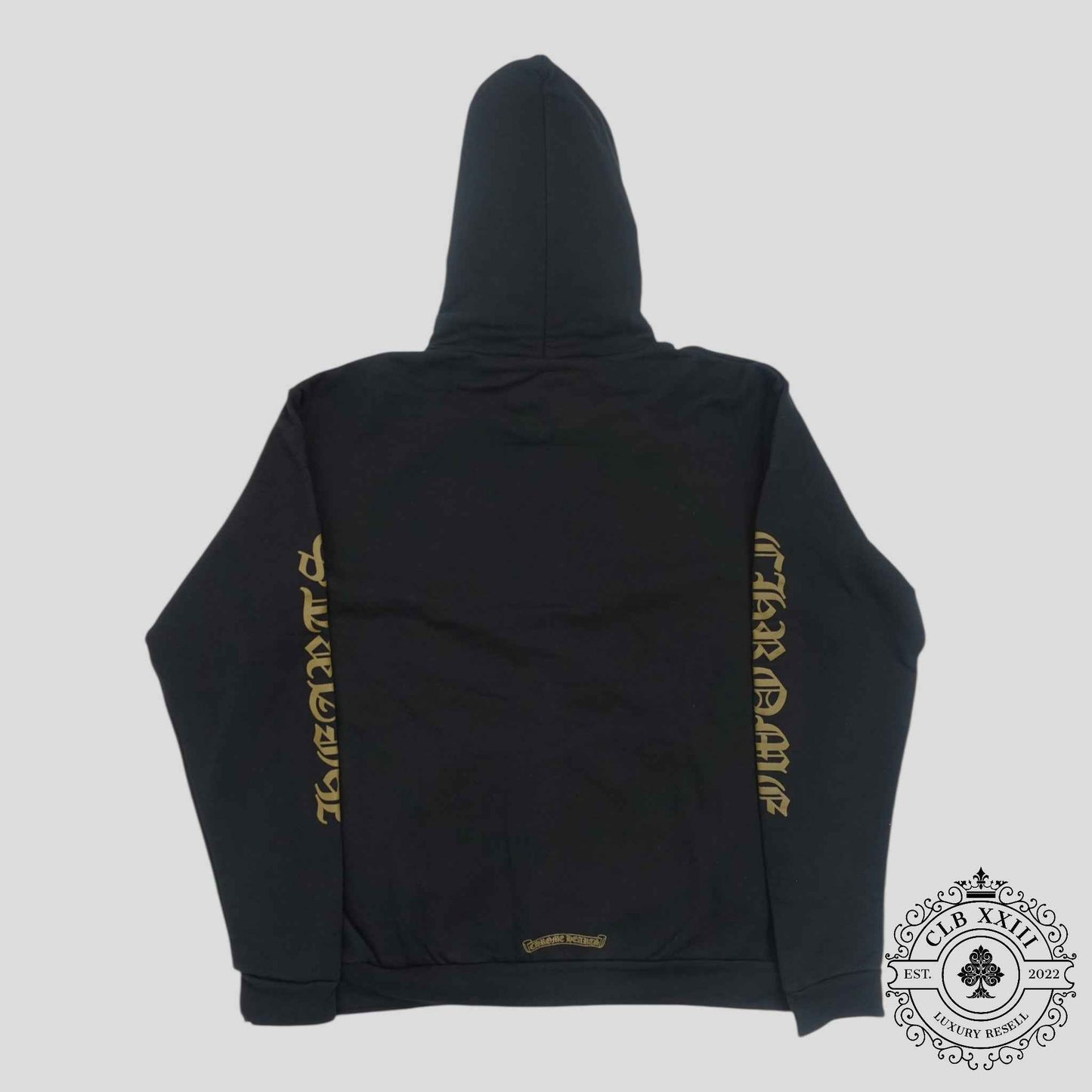 Chrome Hearts Vertical Logo Zip Up in Black / Olive