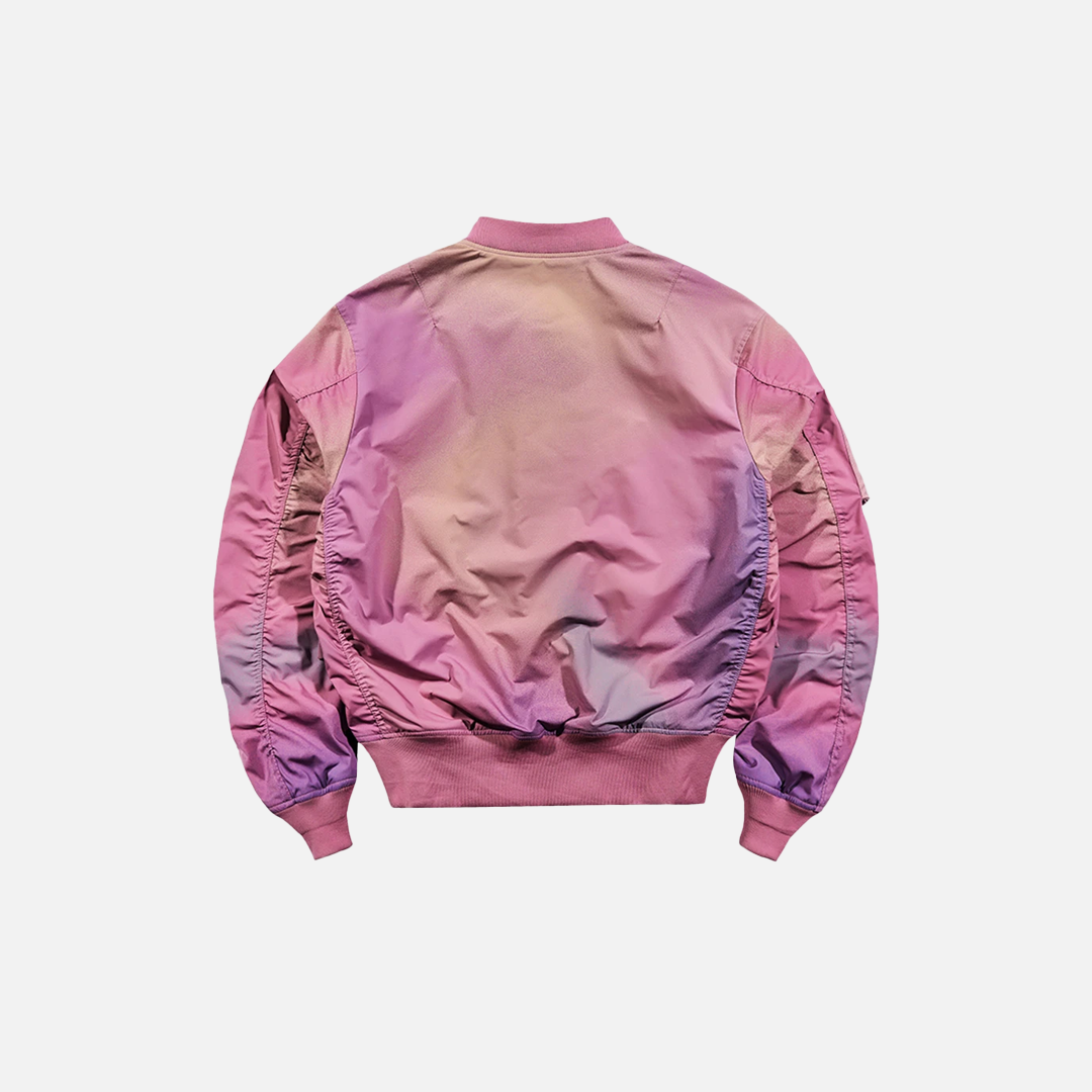 Y2K Insulated Pink Hip Hop Bomber Jacket - Luxuryurbanwear