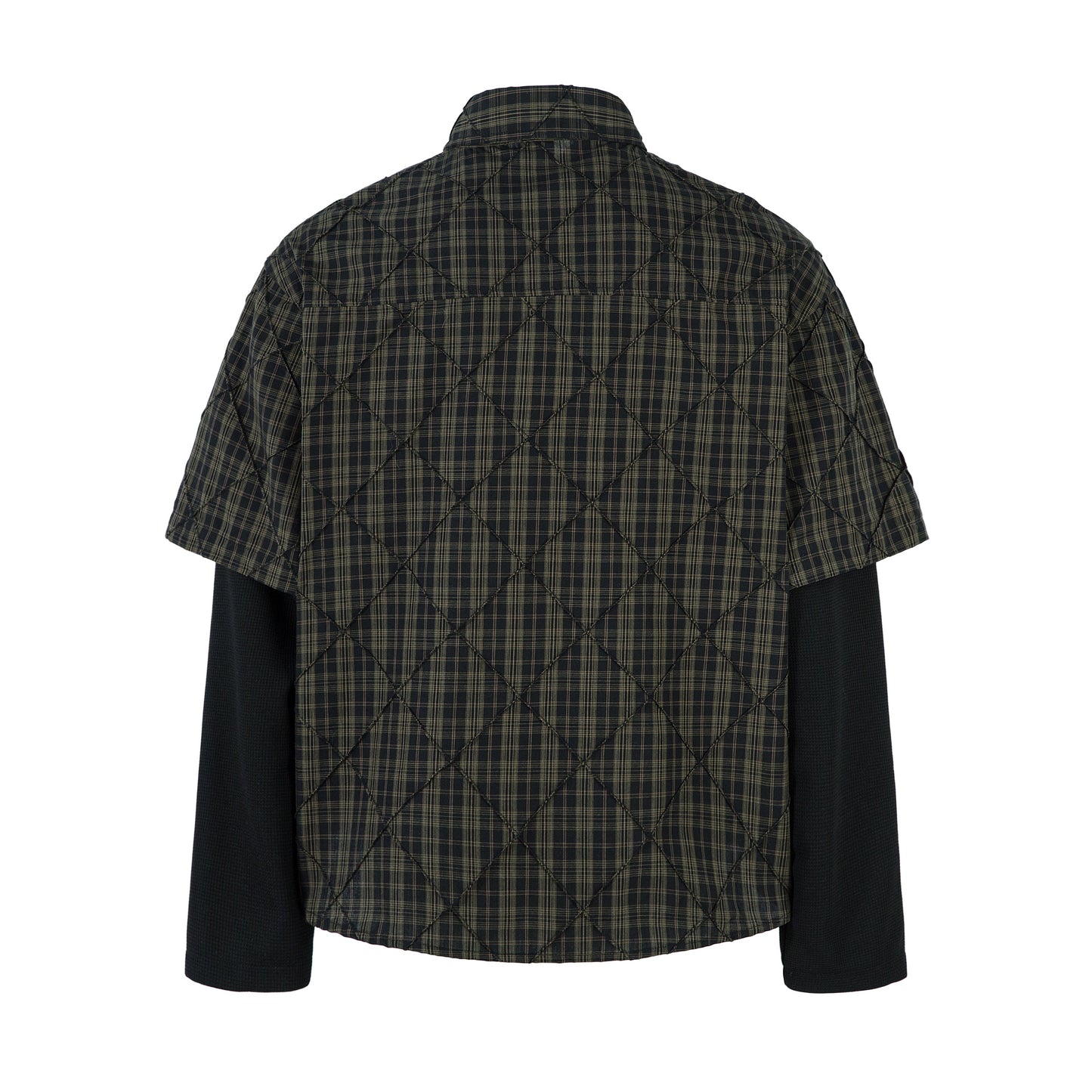 Layered Plaid Shirt | Street Sweatshirt - Luxuryurbanwear