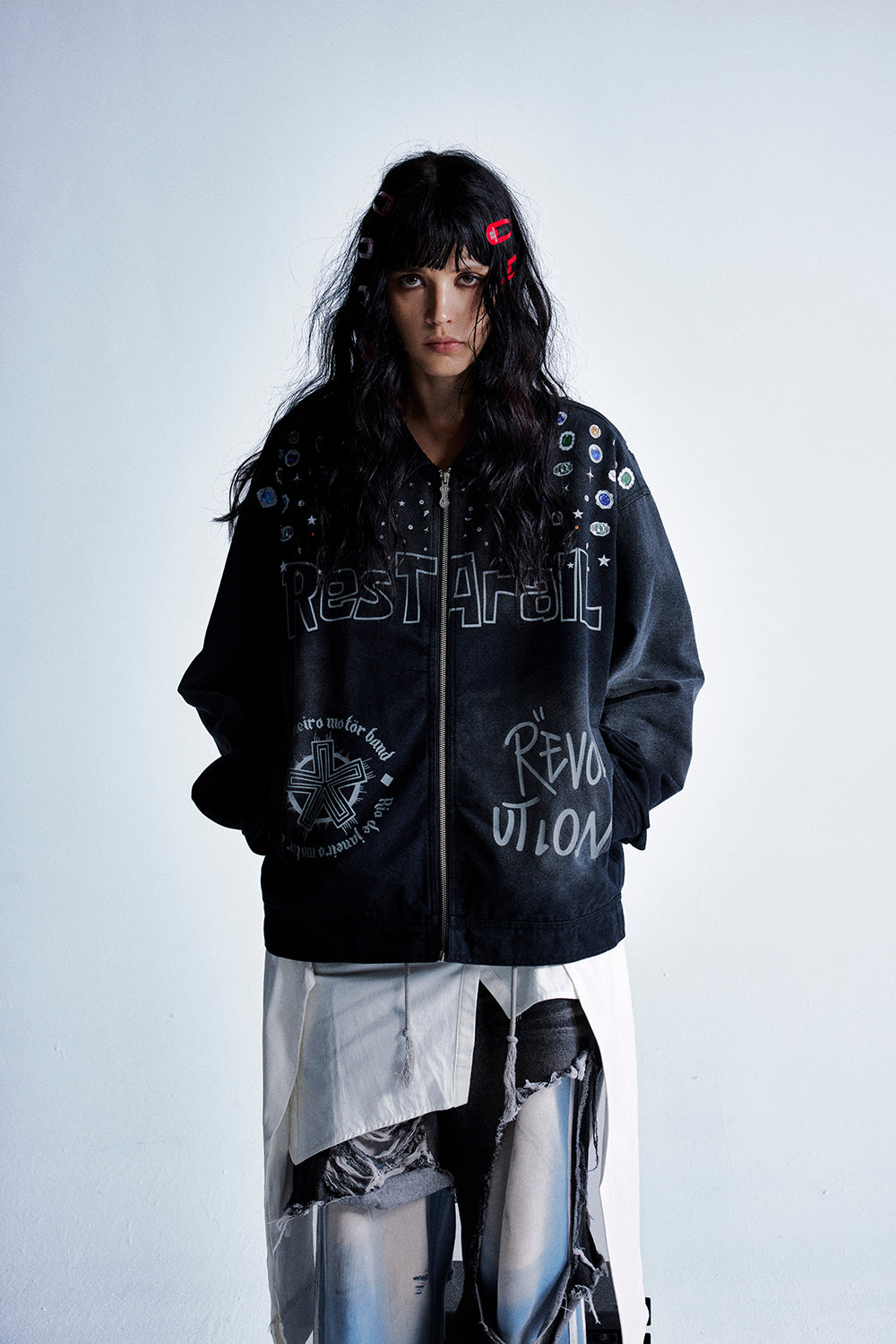 Hip-hop Graffiti Stars | Zip-Up Jacket - Luxuryurbanwear
