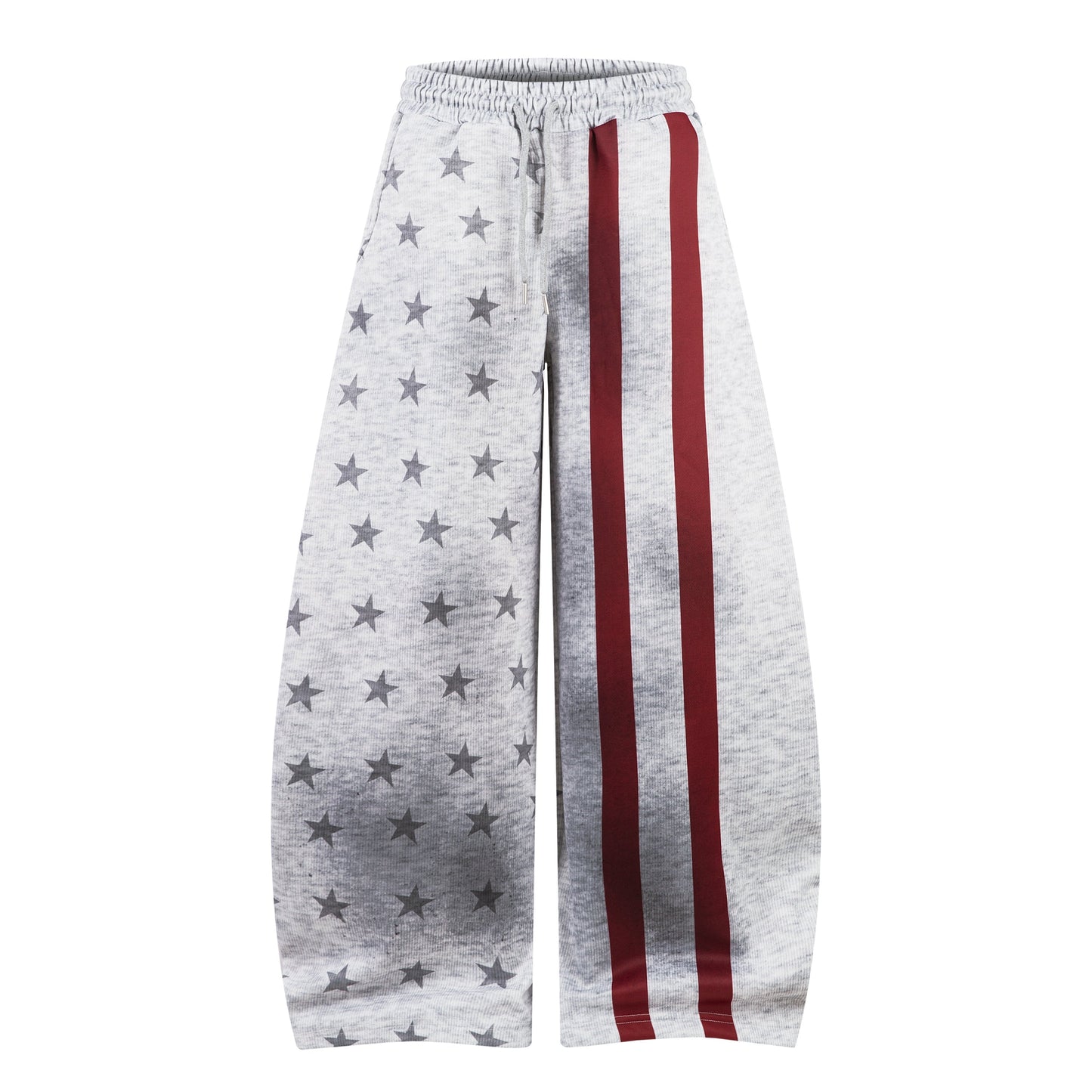 Patriot Star | Wide-Leg Flag-Inspired Sweatpants - Luxuryurbanwear