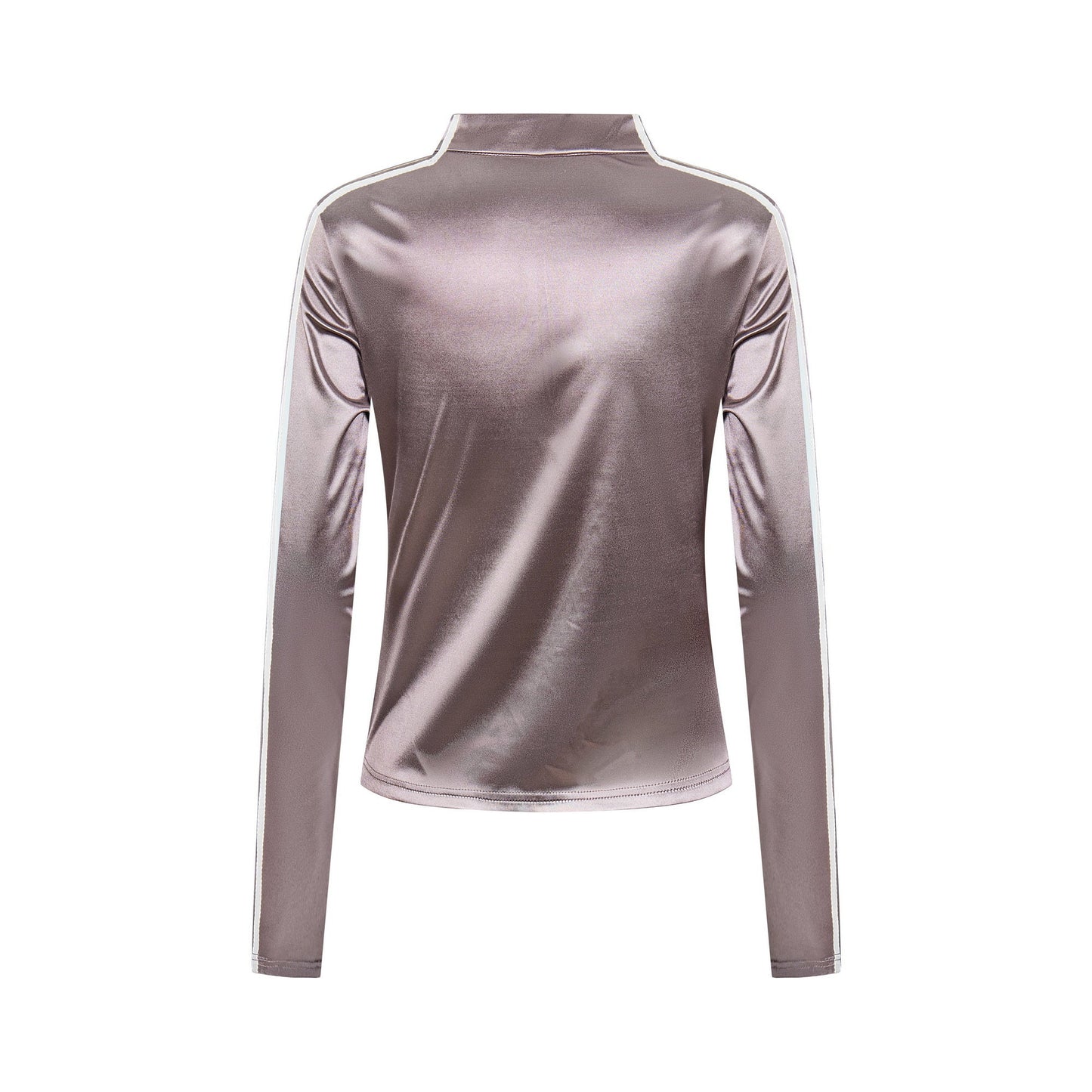 Lace-Up Club | Satin Sports Jersey Top - Luxuryurbanwear