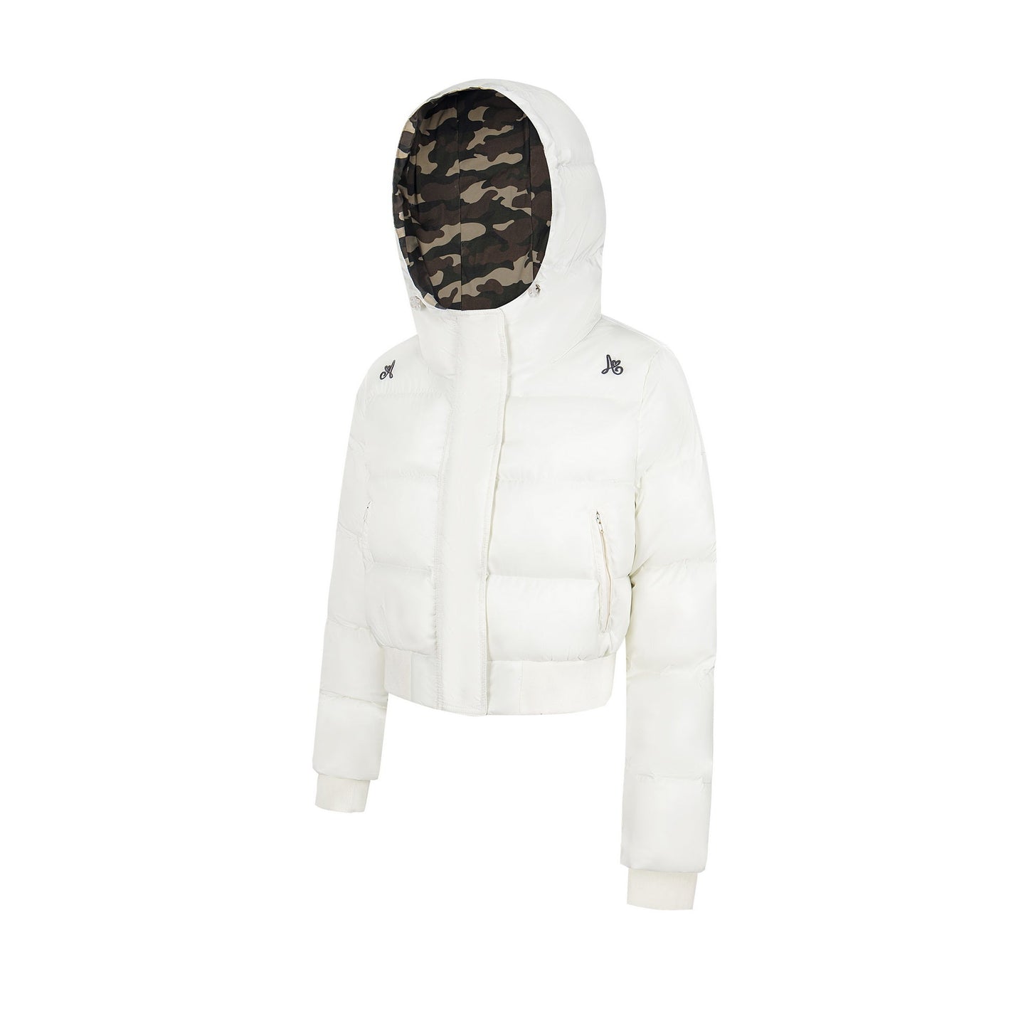 Urban Bloom | Camo Lined Puffer Jacket - Luxuryurbanwear