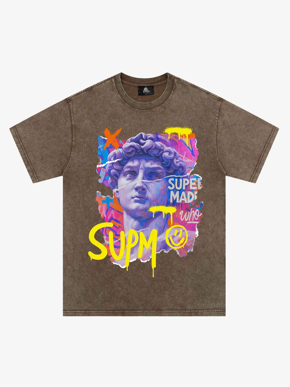 David Sculpture Vibrant Graffiti Art T-Shirt