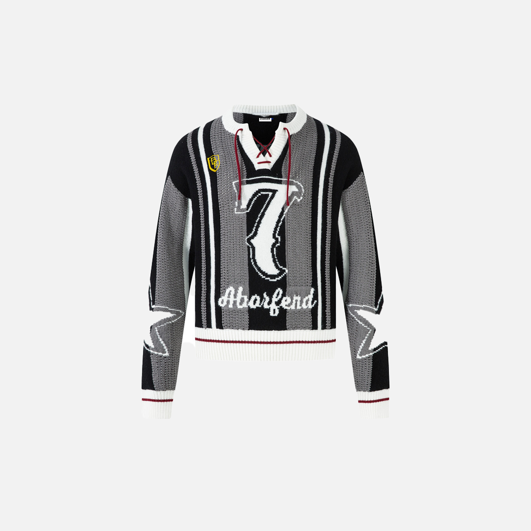 Y2K Stylish Loose Knit Casual Sport Sweater - Luxuryurbanwear