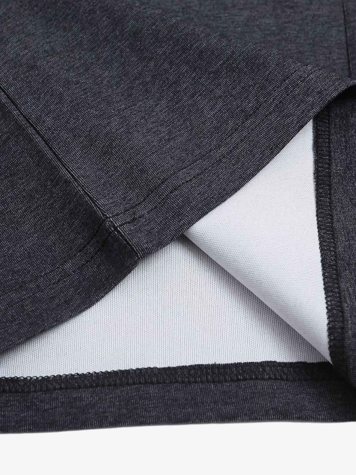 Retro Deconstructed Patchwork Striped Lapel T-Shirt