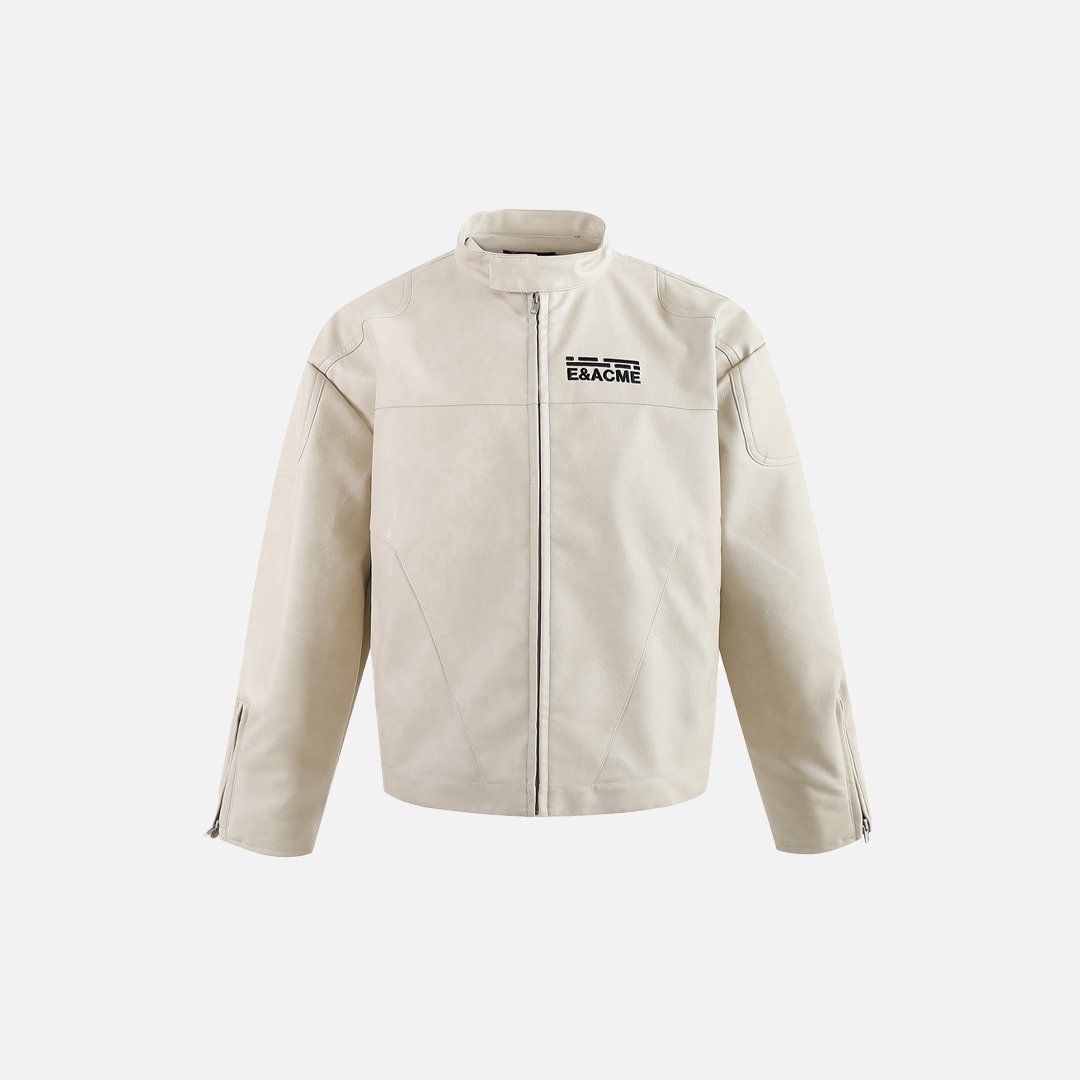 Streetwear Minimalist Vibe Motorcycle Leather Jacket - Luxuryurbanwear