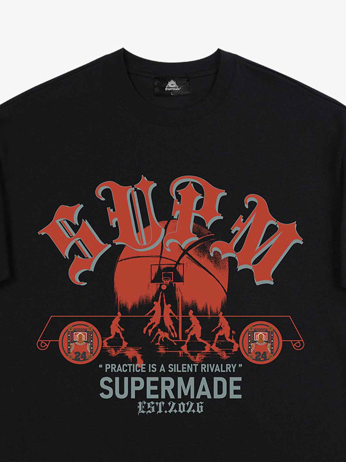 SUPM Slogan Graphic Retro Streetwear T-Shirt