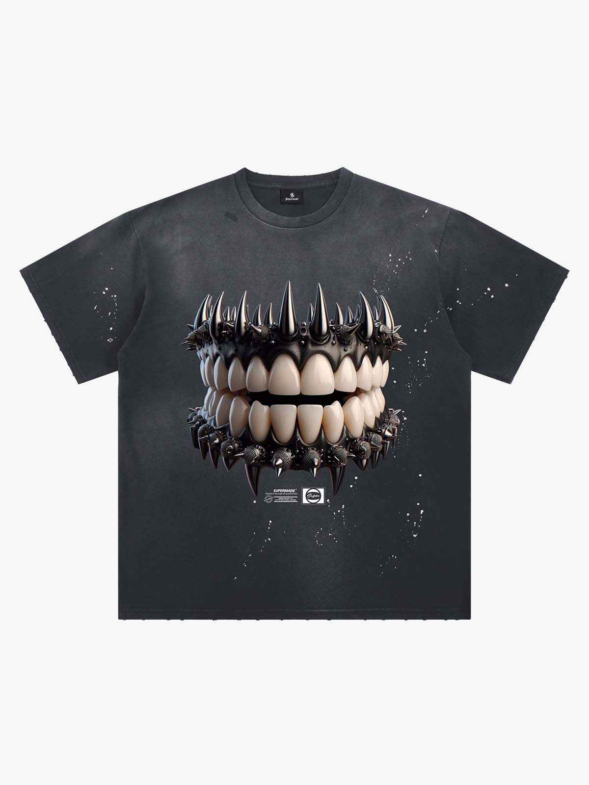 Spiked Teeth Graphic T-Shirt