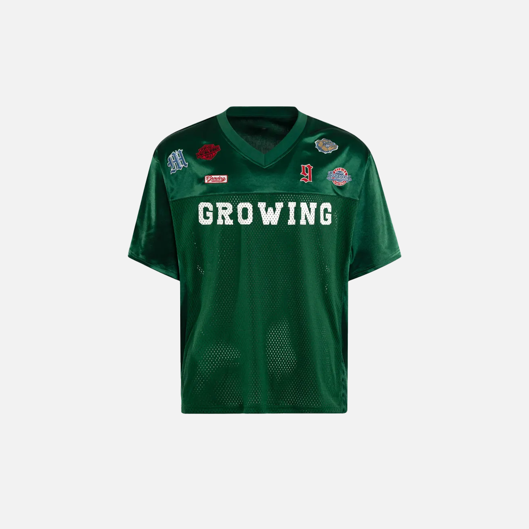 Effortless Mesh Patchwork Embroidered Jersey T-Shirt - Luxuryurbanwear