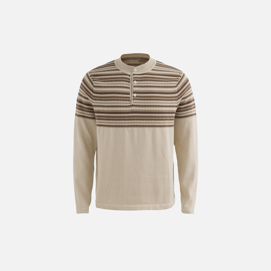 Vintage Striped American Style Casual Knit Sweater - Luxuryurbanwear
