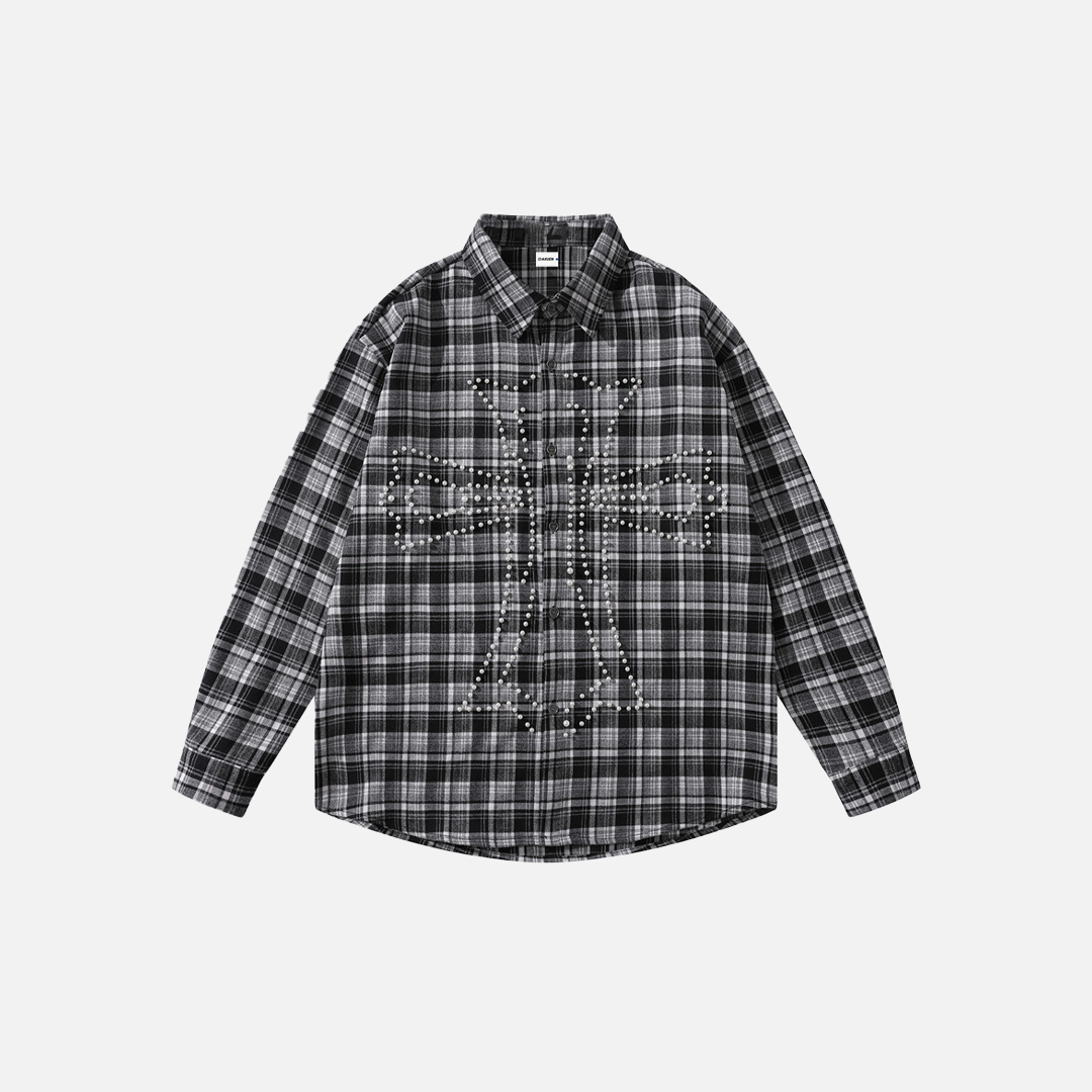 Breathable Retro Stylish Plaid Long Sleeve Shirt - Luxuryurbanwear