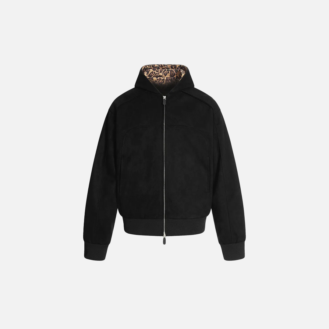 Autumn Leopard Spliced Hooded Sweatshirt - Luxuryurbanwear