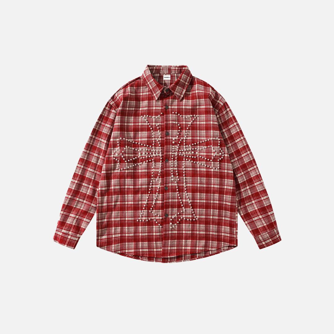 Breathable Retro Stylish Plaid Long Sleeve Shirt - Luxuryurbanwear