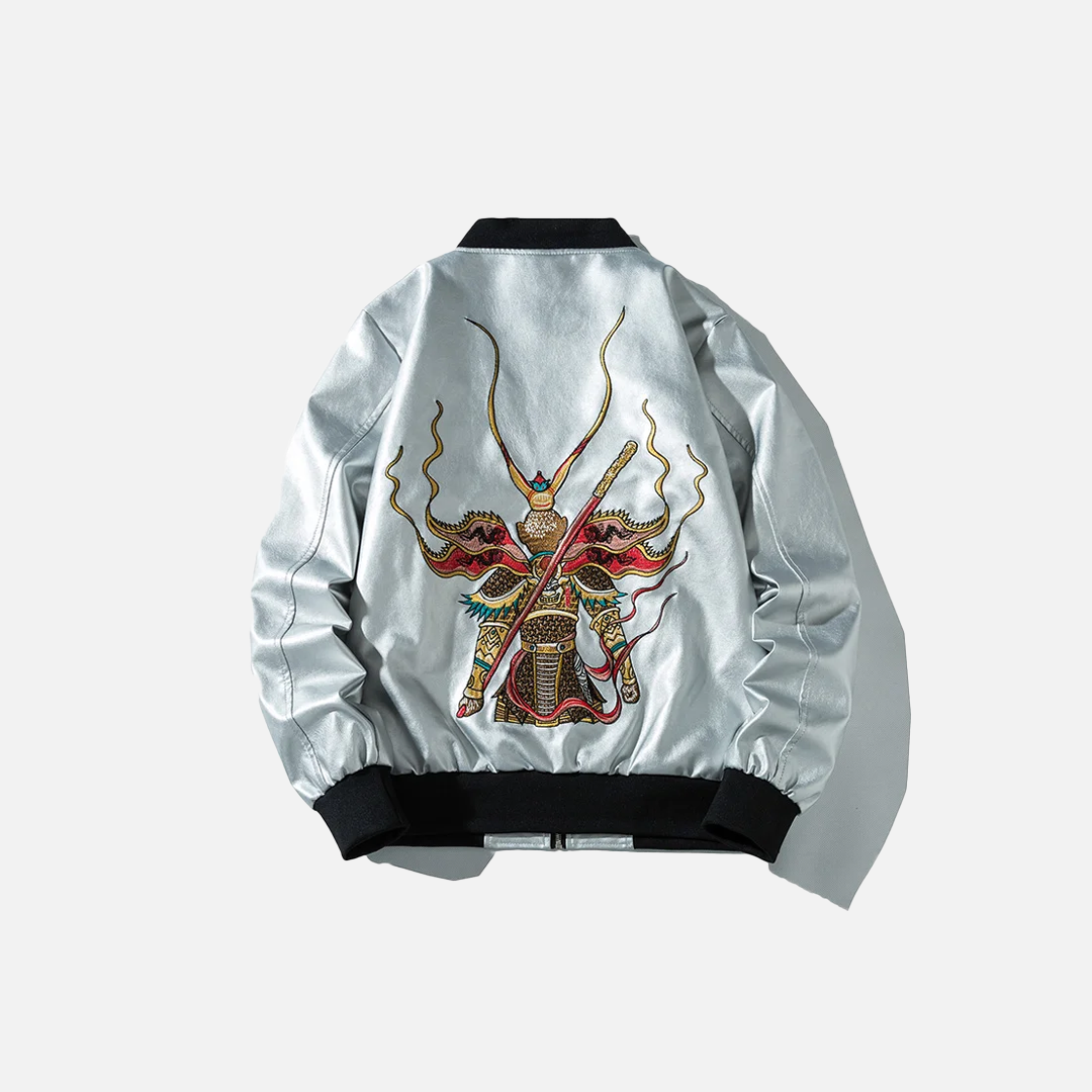 Autumn Yokosuka Embroidered Leather Jacket - Luxuryurbanwear