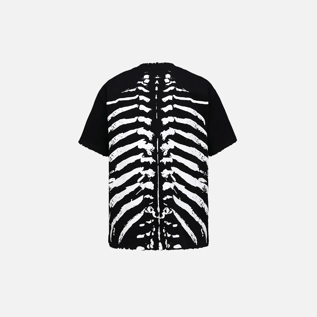 Gothic Angel Skull Skeleton Graphic Printed T-Shirt - Luxuryurbanwear