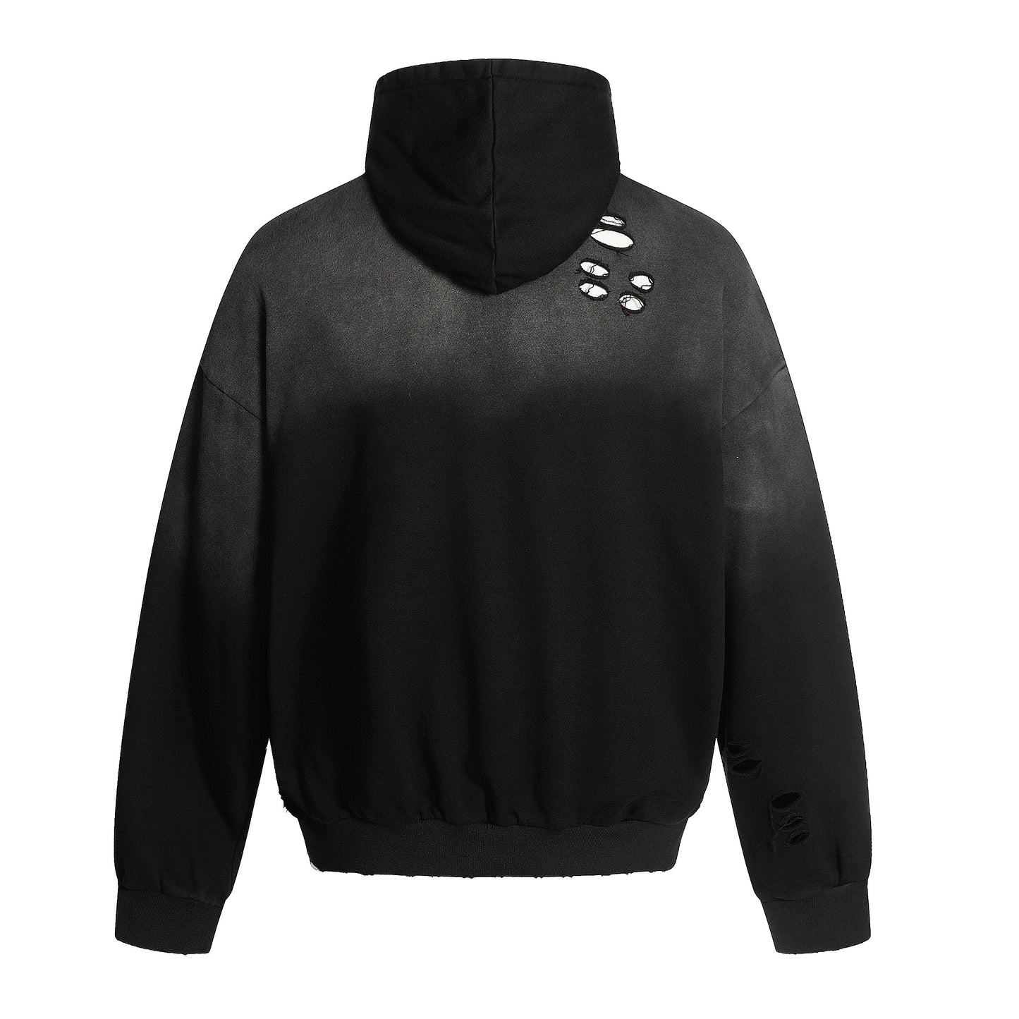 Distressed | Dip-Dye Hoodie - Luxuryurbanwear