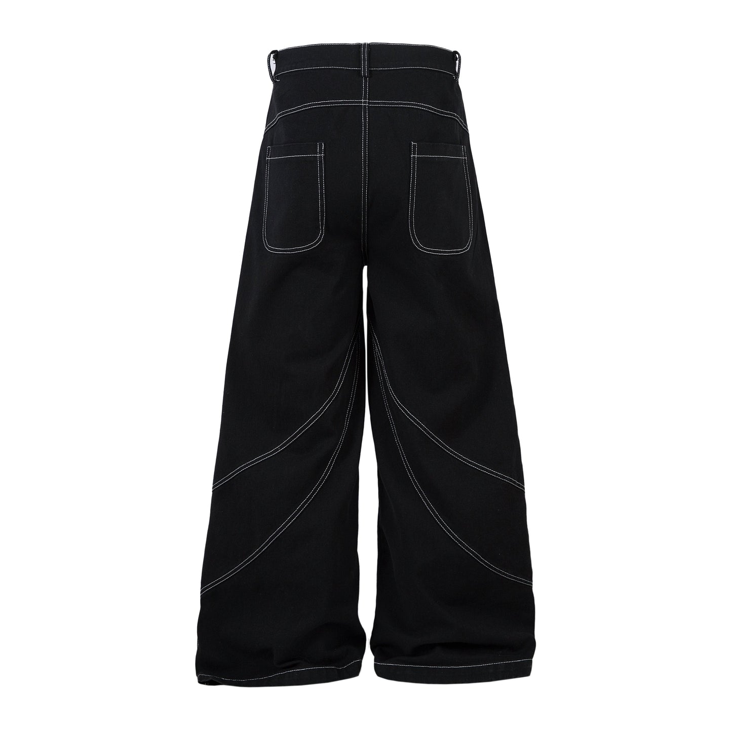 Embroidered Flame | Baggy Jeans