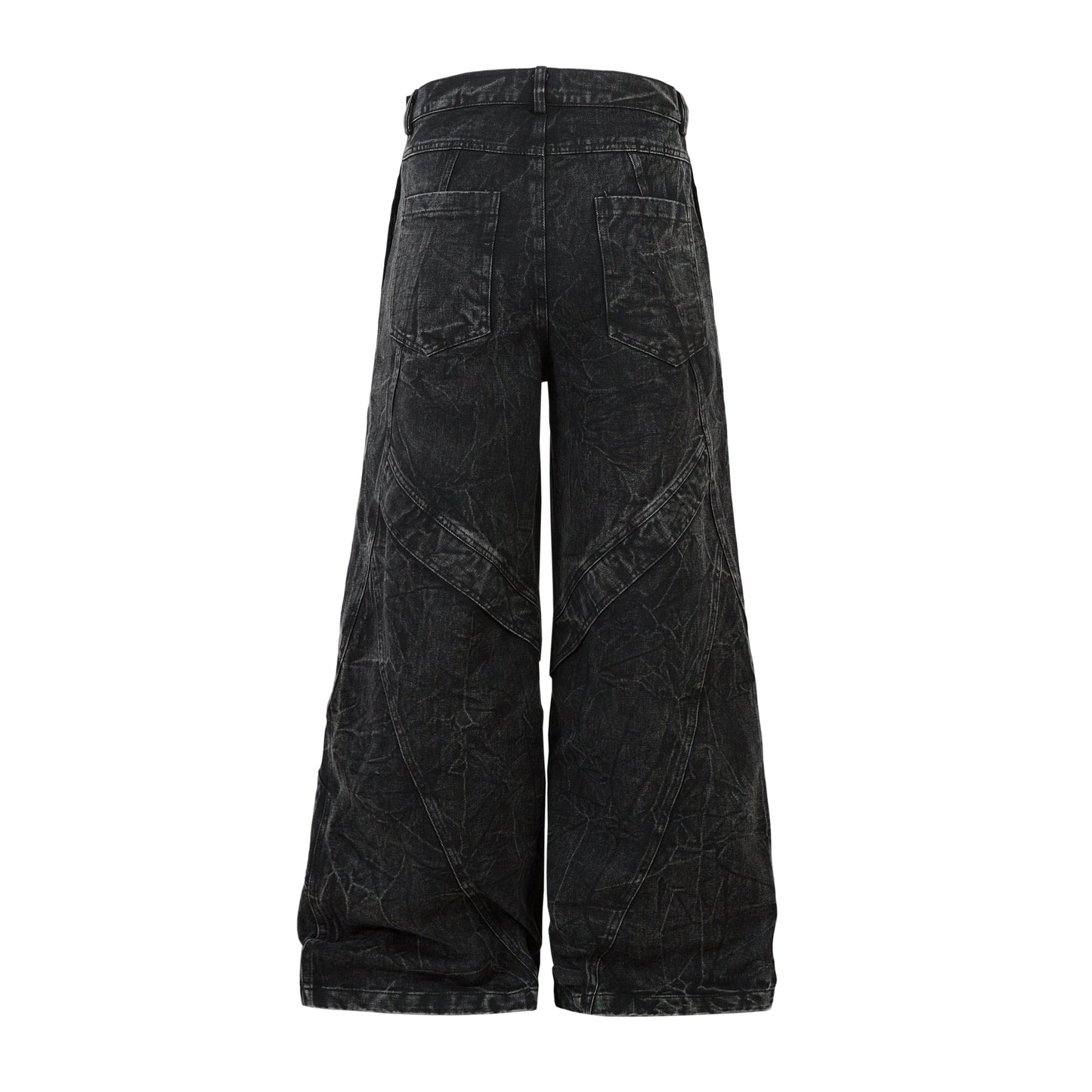 Crinkle Washed Structure | Baggy Jeans - Luxuryurbanwear