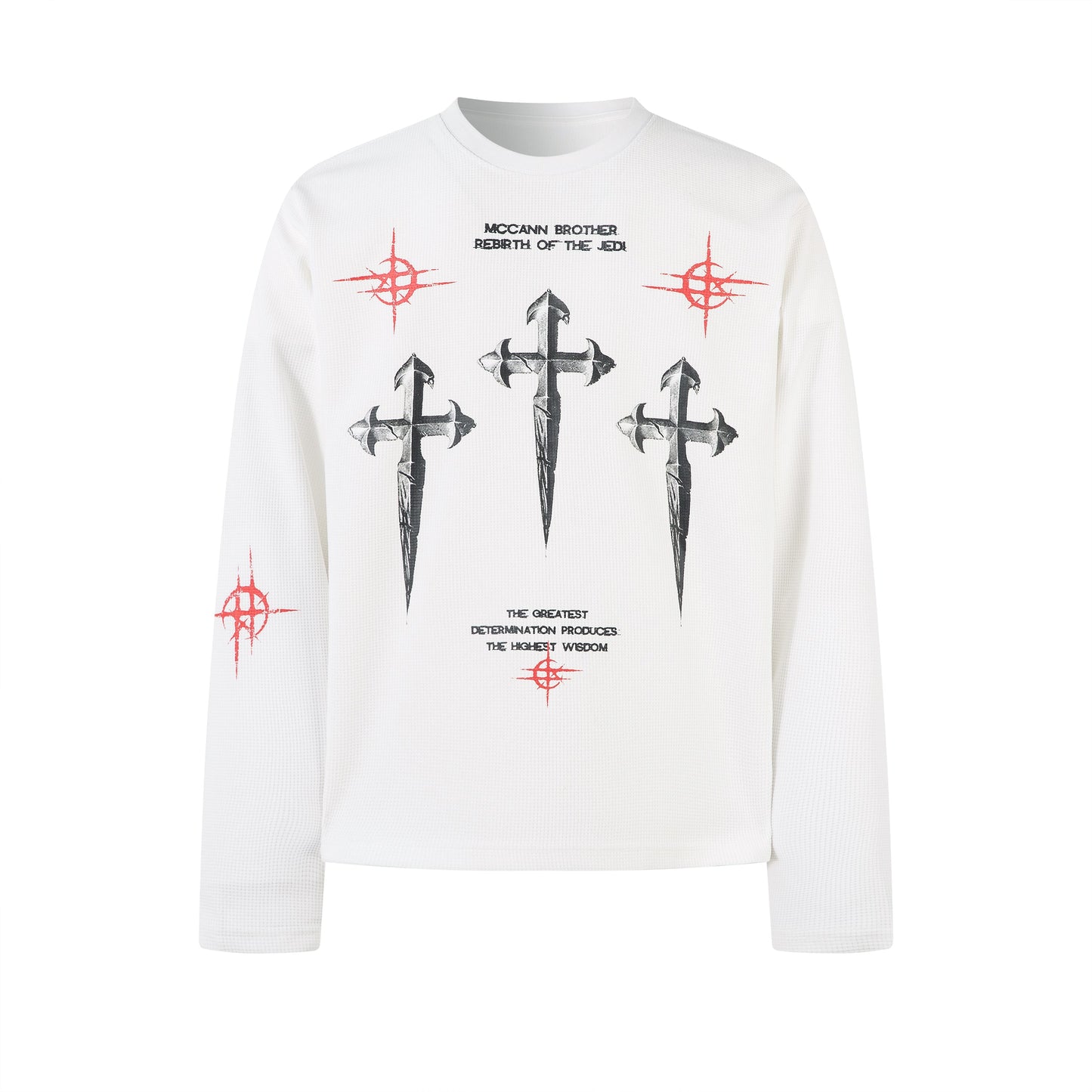 Gothic Cross Print | Graphic Sweatshirt - Luxuryurbanwear
