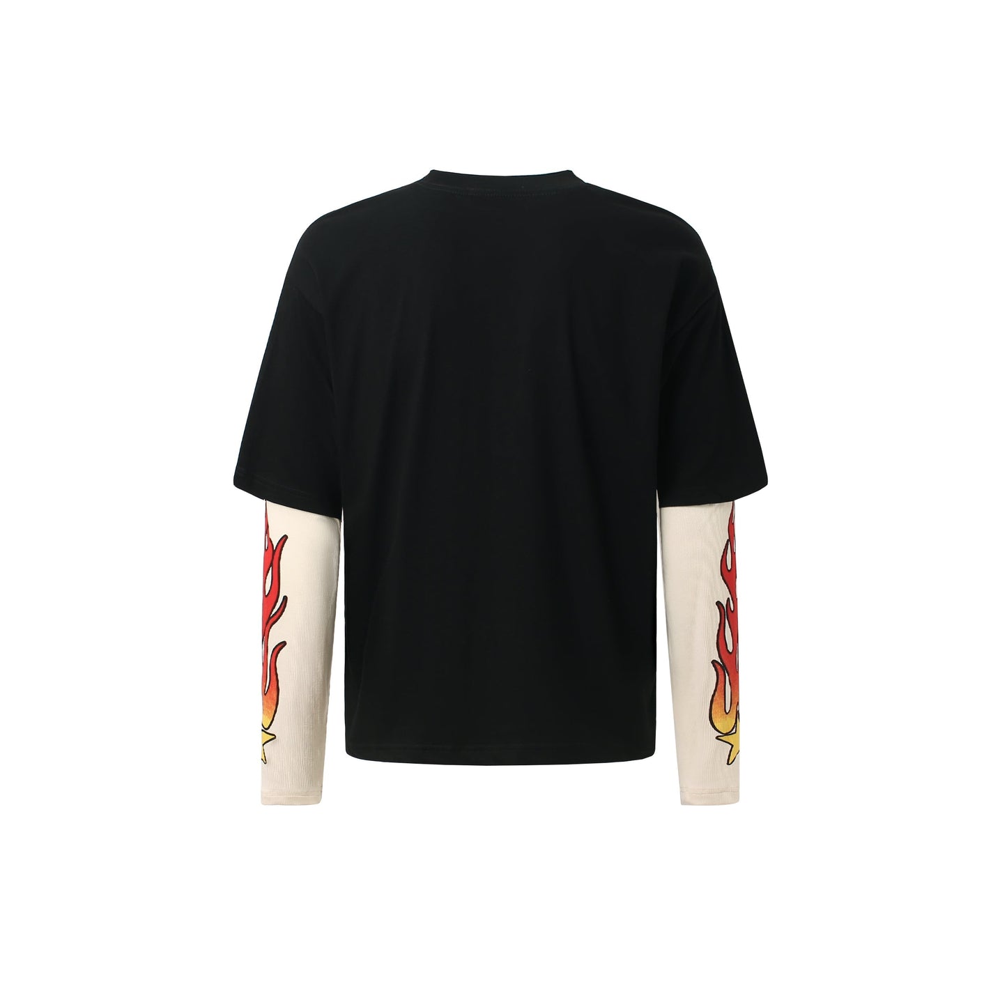 Vintage Flame Letter | Contrast Sweatshirt - Luxuryurbanwear