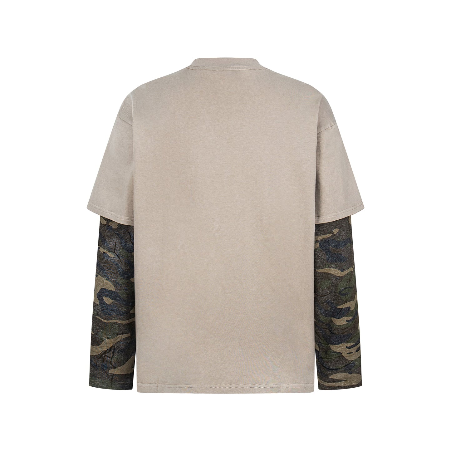 Retro Camouflage Patchwork | Ripped Sweatshirt - Luxuryurbanwear