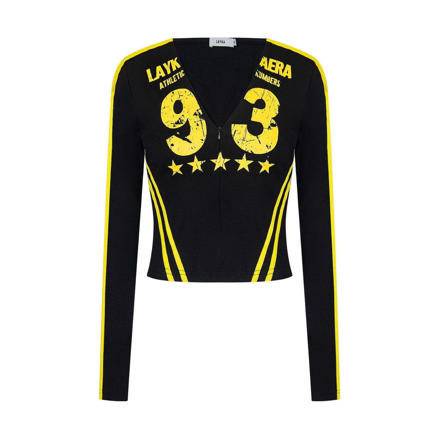 Star Runner | Athletic Number Long Sleeve Tee - Luxuryurbanwear
