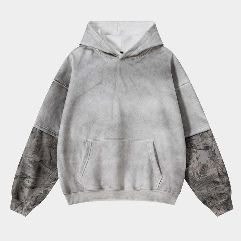 Frosted Camo Sleeve | Oversized Hoodie - Luxuryurbanwear