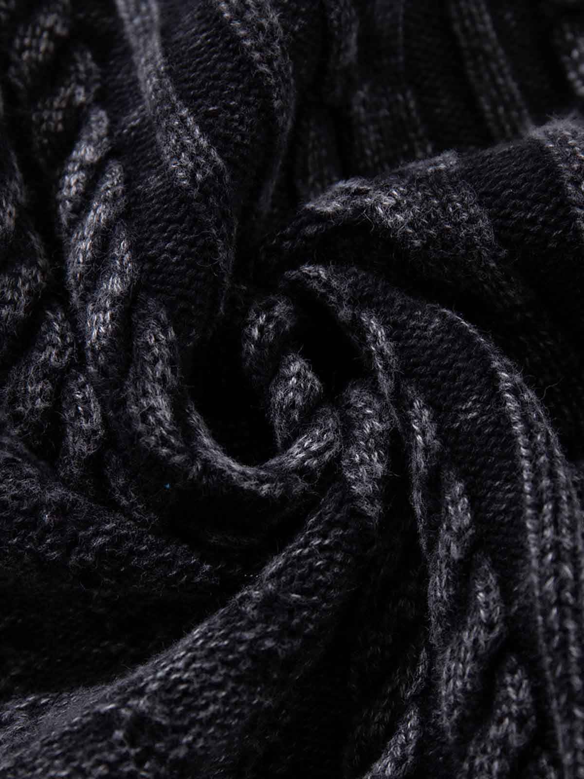 Textured Cable Knit Button Up Cardigan Jacket