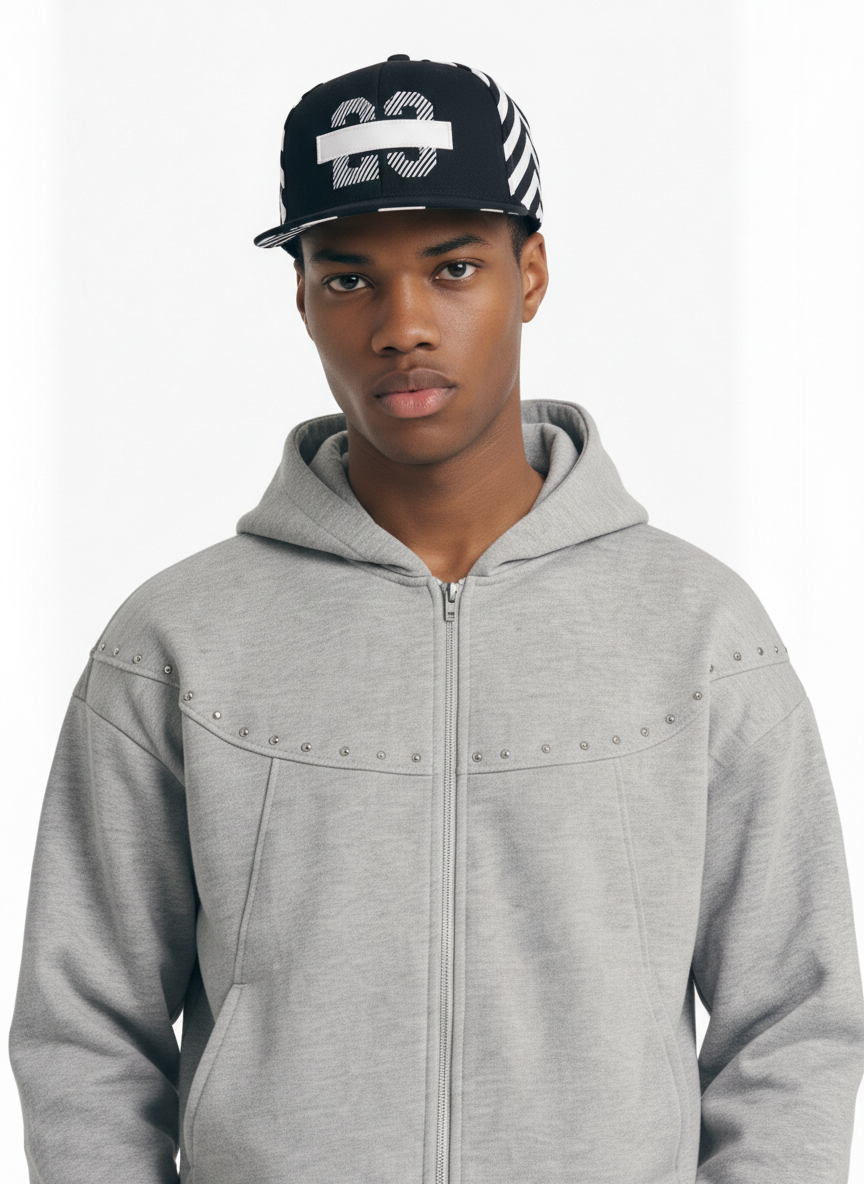 Graphic 23 Panel Contrast Snapback Cap - Luxuryurbanwear