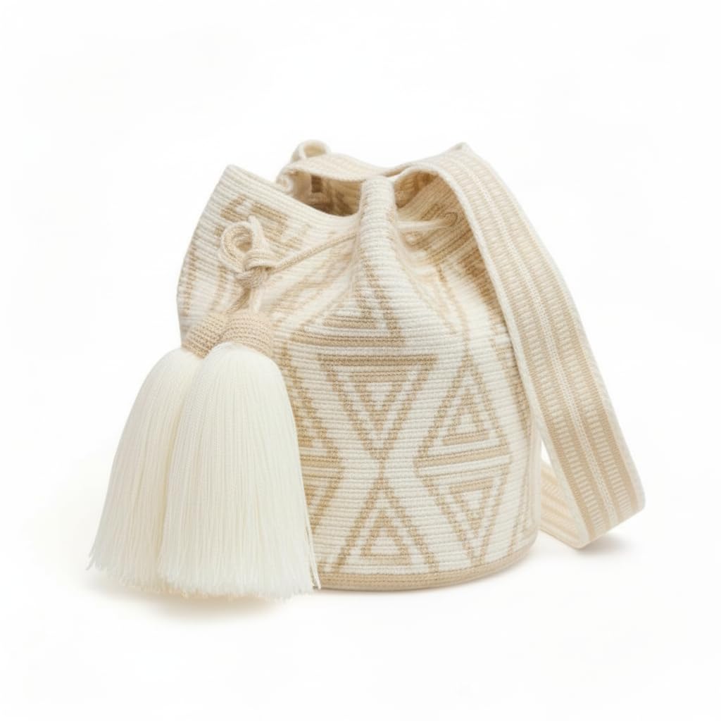 SMALL WAYUU Mochila Bag For Women original bolsa tejida colombiana authentic crochet pattern Gift from Colombia