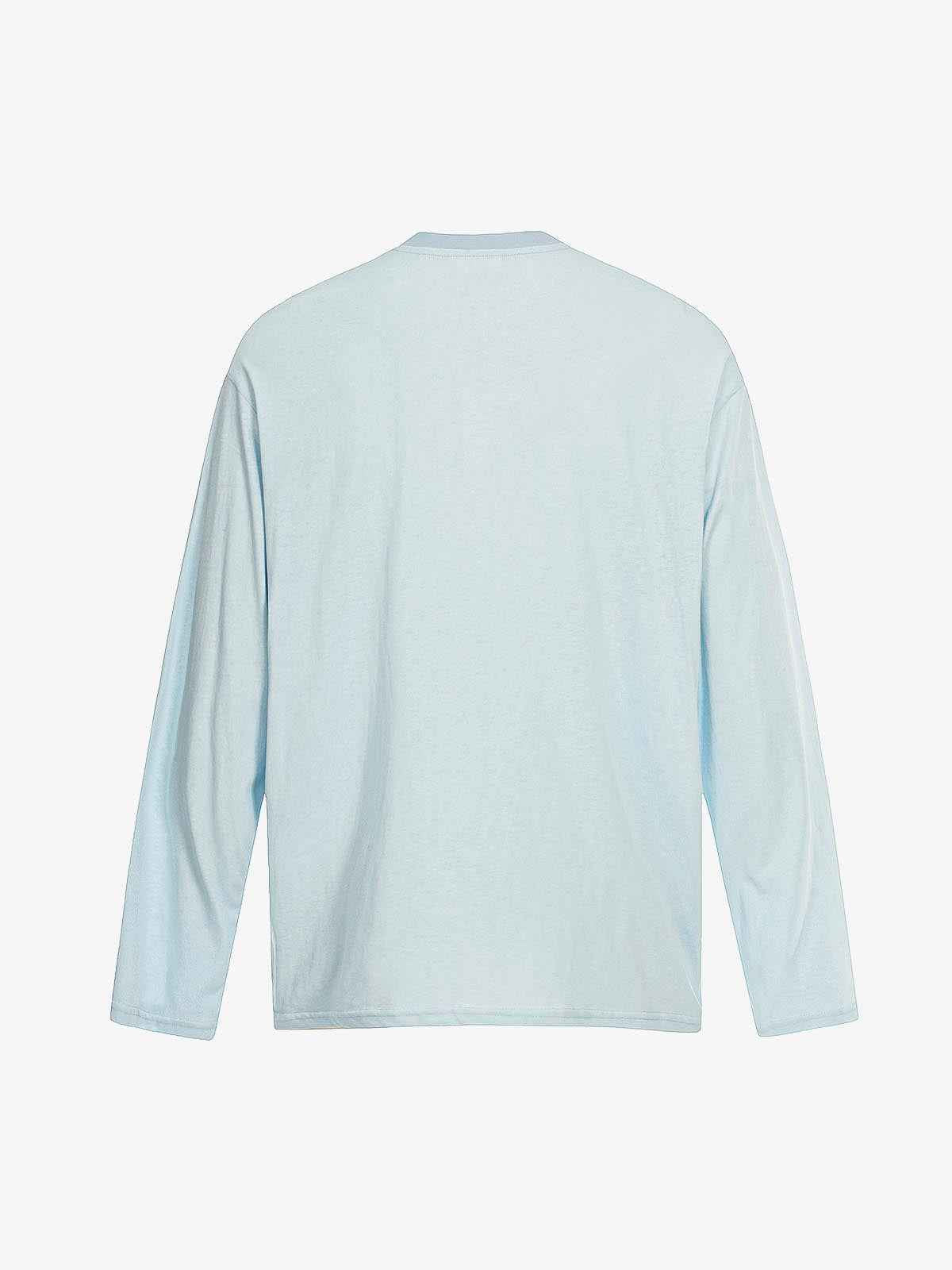 Abstract Leopard Tail Graphic Long Sleeve T-Shirt